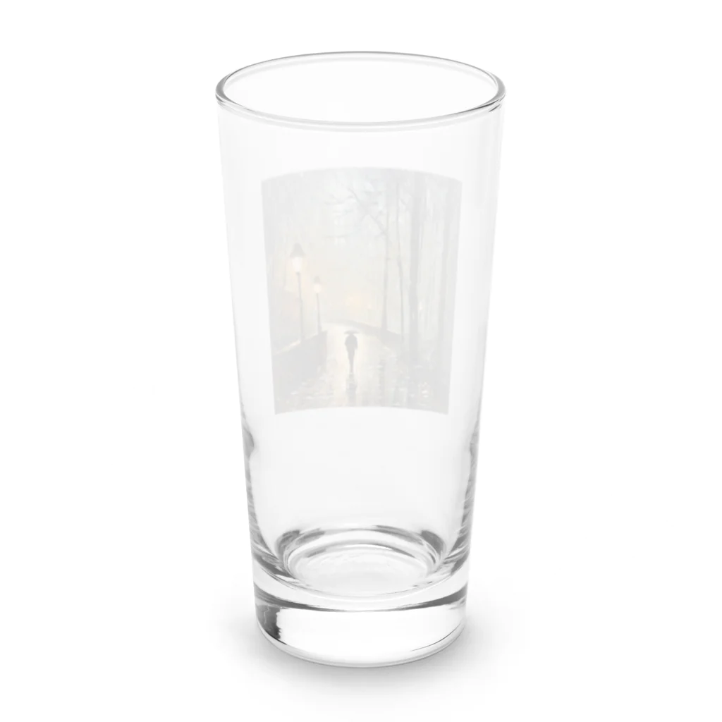 MMKYCの小雨降る午後の帰宅 Long Sized Water Glass :back