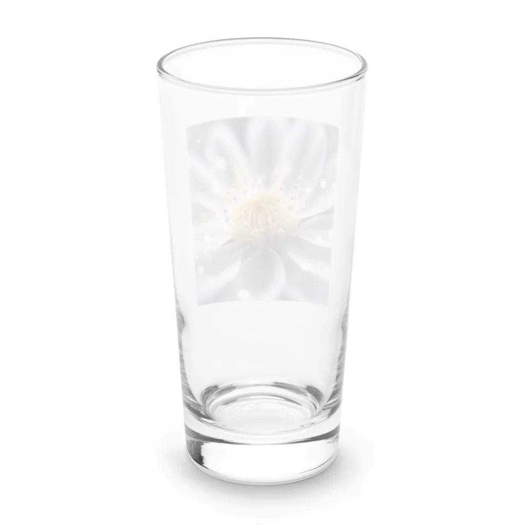 tyomesuke14の白い花 Long Sized Water Glass :back