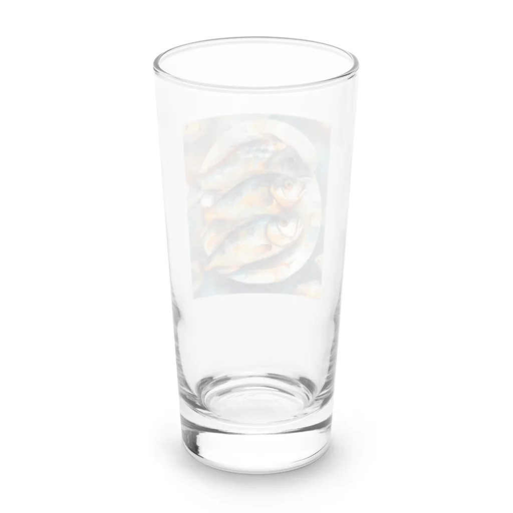 happiness_shopの粗食が一番 Long Sized Water Glass :back