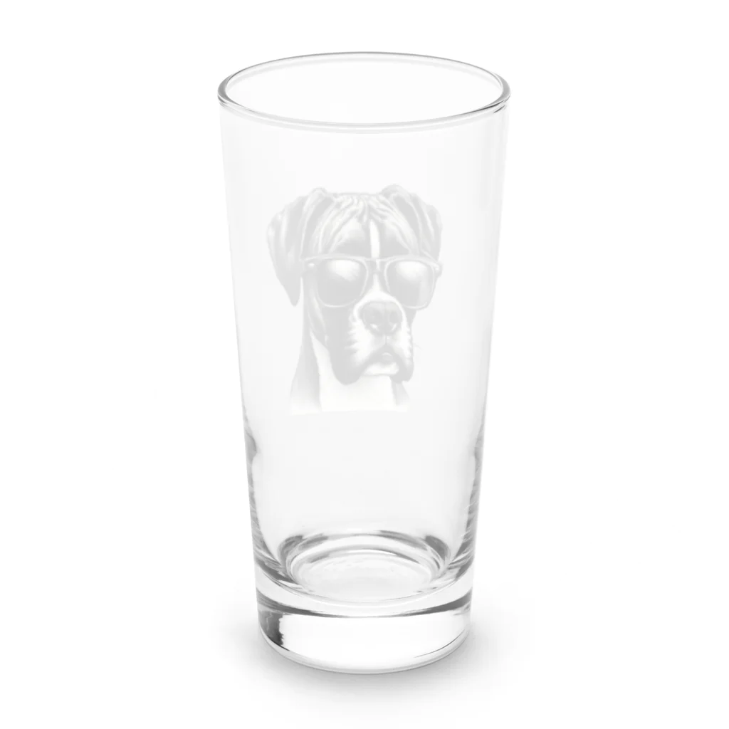 barbyGGGのサングラスのボクサー犬 Long Sized Water Glass :back
