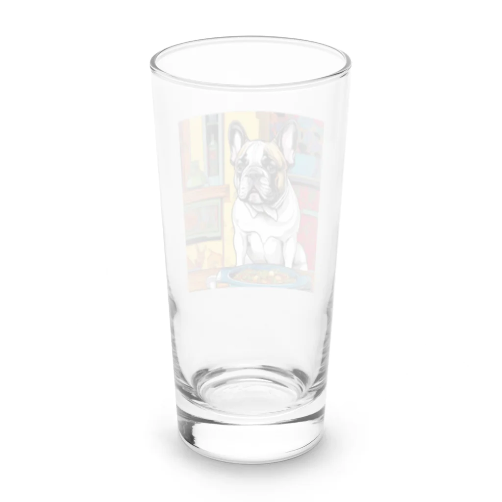 ブヒブヒフィーバーのフレブル Long Sized Water Glass :back