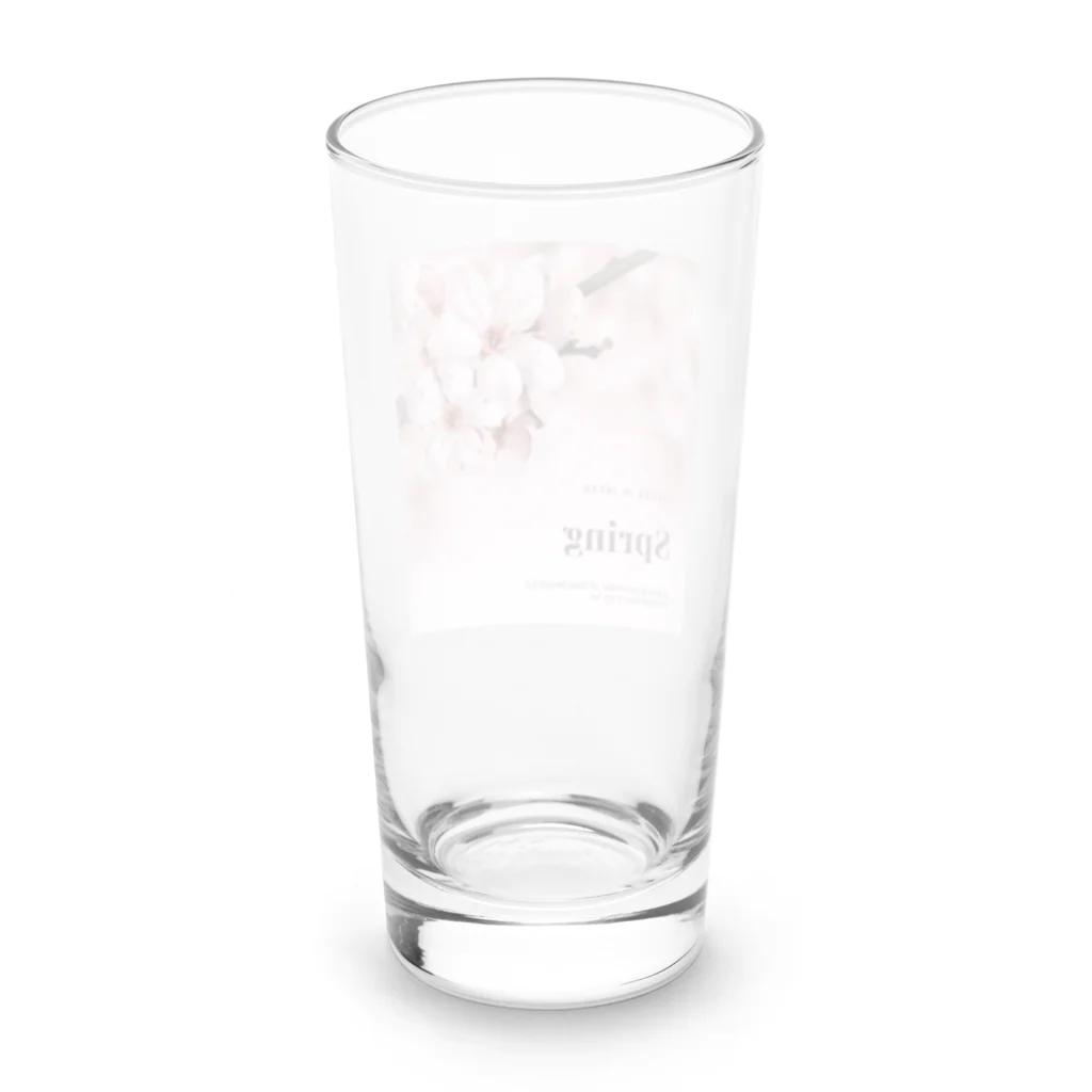 ウエディング♡カップルグッズの桜 Long Sized Water Glass :back