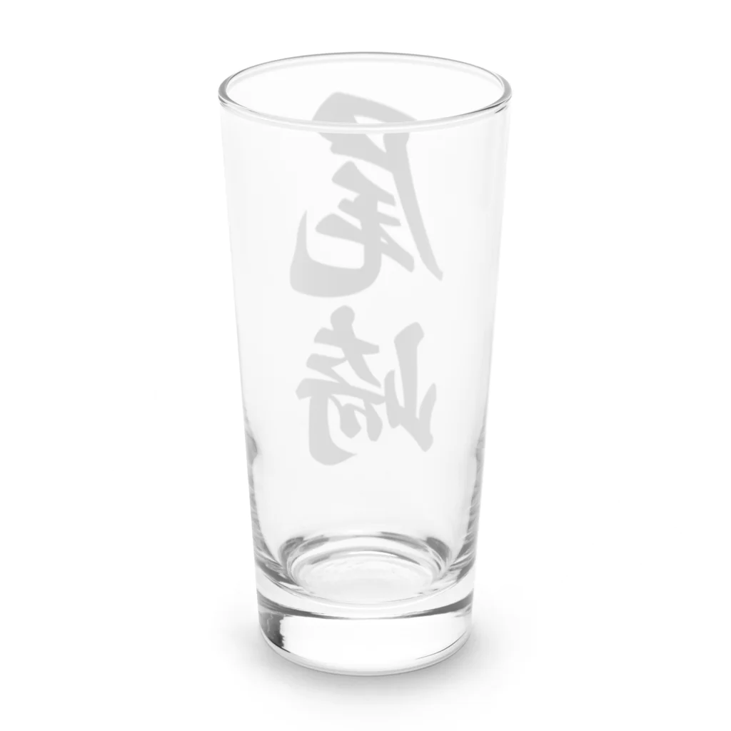 着る文字屋の尾崎 Long Sized Water Glass :back