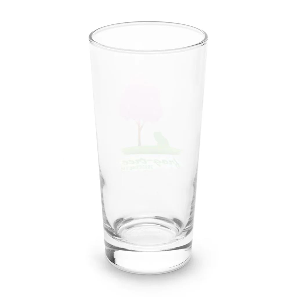 カエルの木の「カエルの木」のロゴマーク（春） Long Sized Water Glass :back