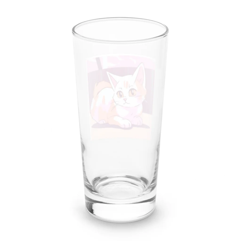 時計樹の森のおすましにゃんこ Long Sized Water Glass :back