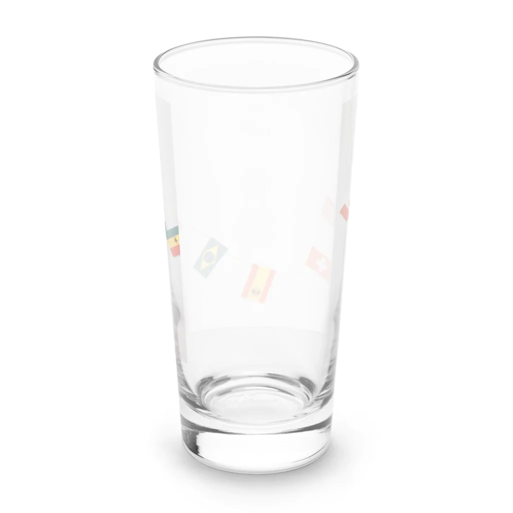 noritamago_storeの万国旗 Long Sized Water Glass :back