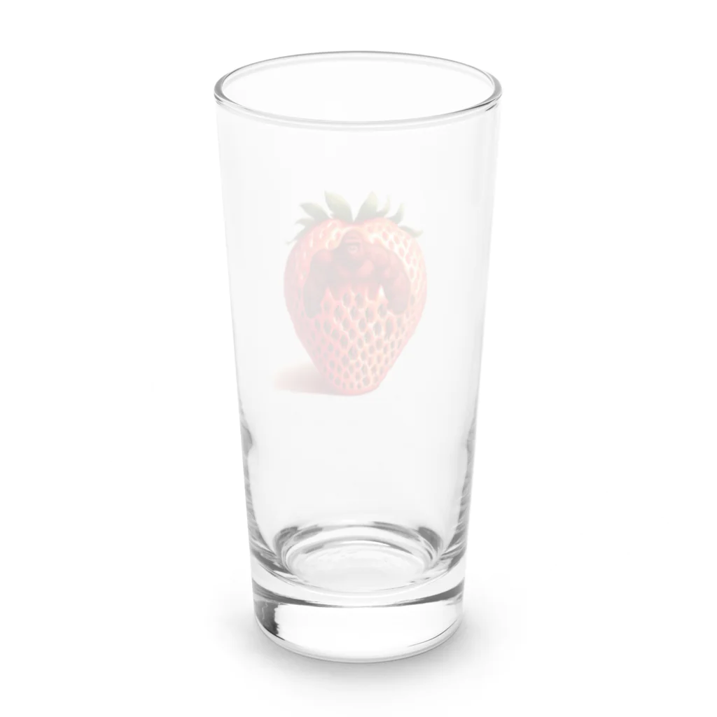 ゴリラショップのThe Mighty Gorilla Strawberry  Long Sized Water Glass :back