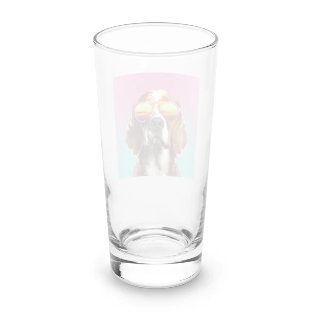 AQUAMETAVERSEのサングラスをかけた、かわいい犬 Marsa 106 Long Sized Water Glass :back