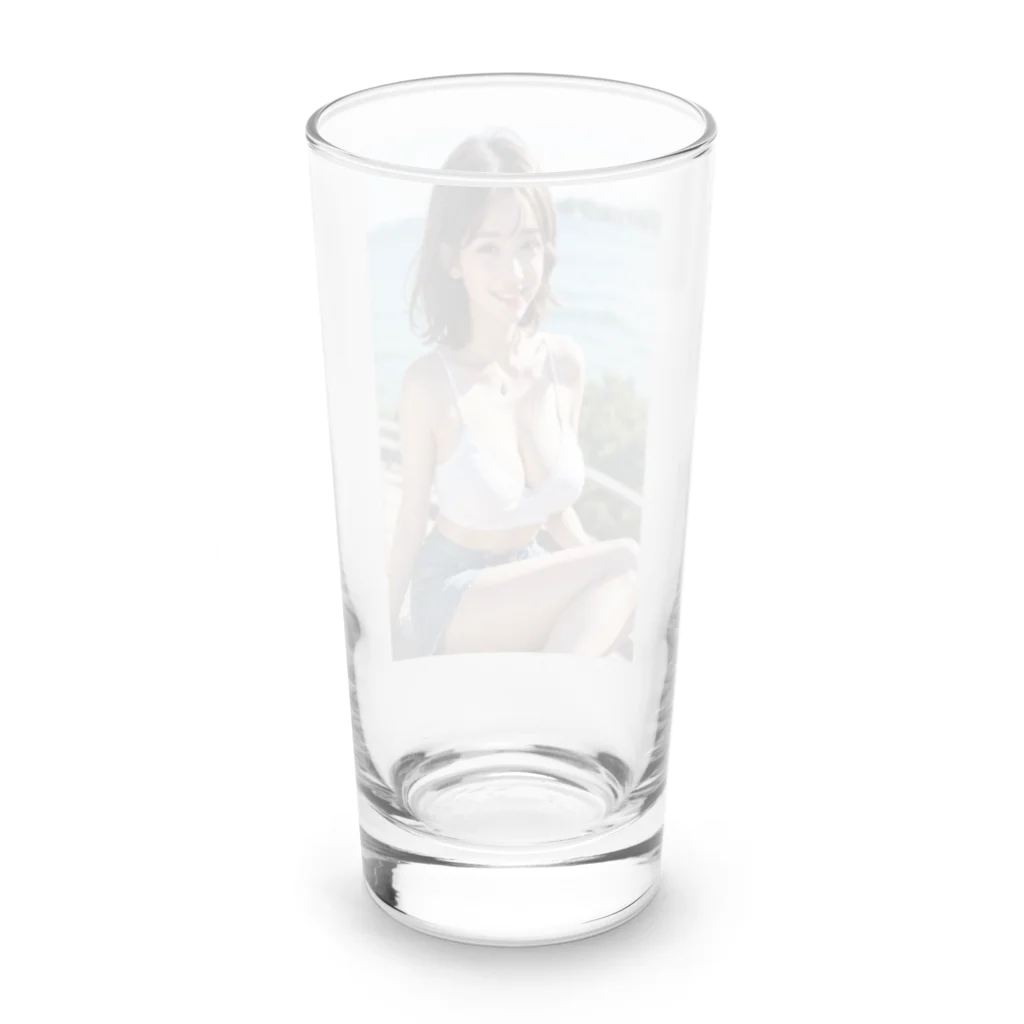 bijinngasyokuninの九十九里の塩風を感じて Long Sized Water Glass :back