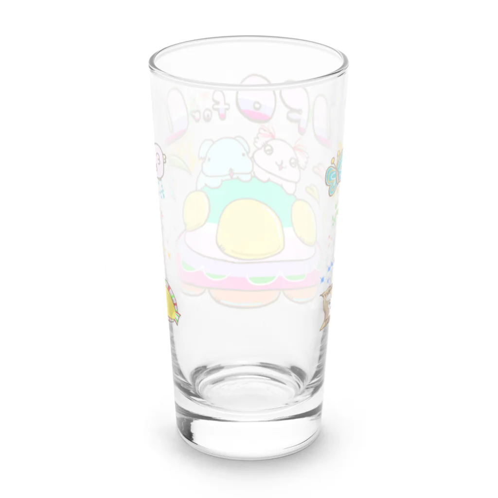 まるちょ屋のUFO for U（未確認飛行物体をあなたに。）　背景プラス Long Sized Water Glass :back