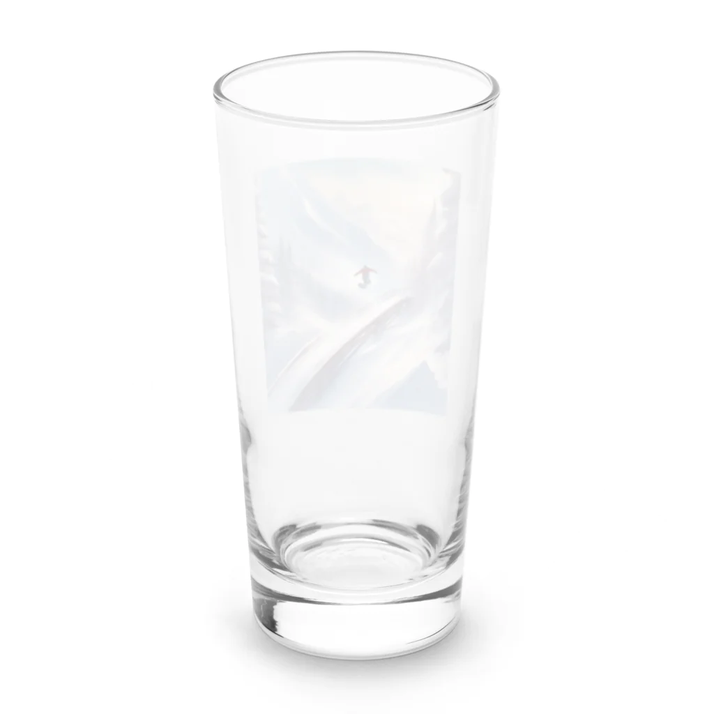 taka_nirvanaの鮮やかなスノーボーダー Long Sized Water Glass :back