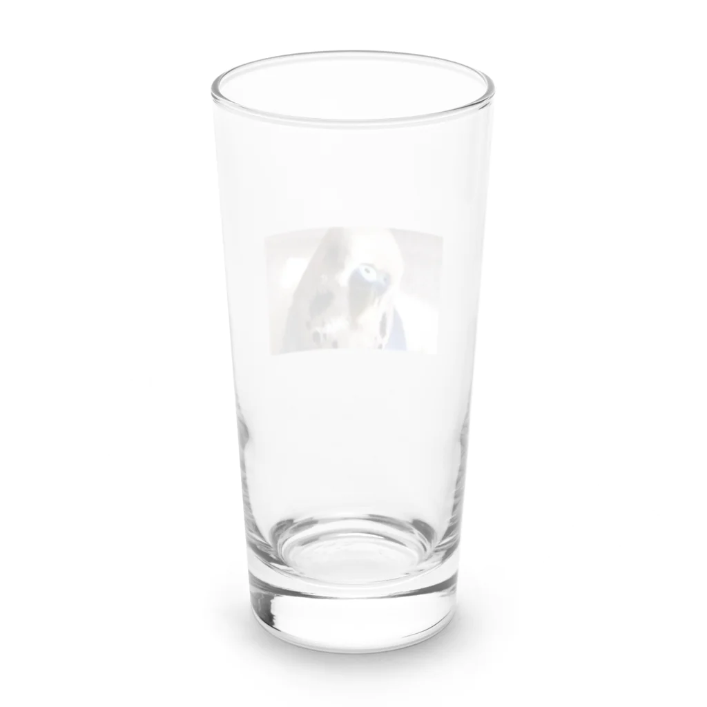 HaruMの「なぁに？」な青い鳥 Long Sized Water Glass :back