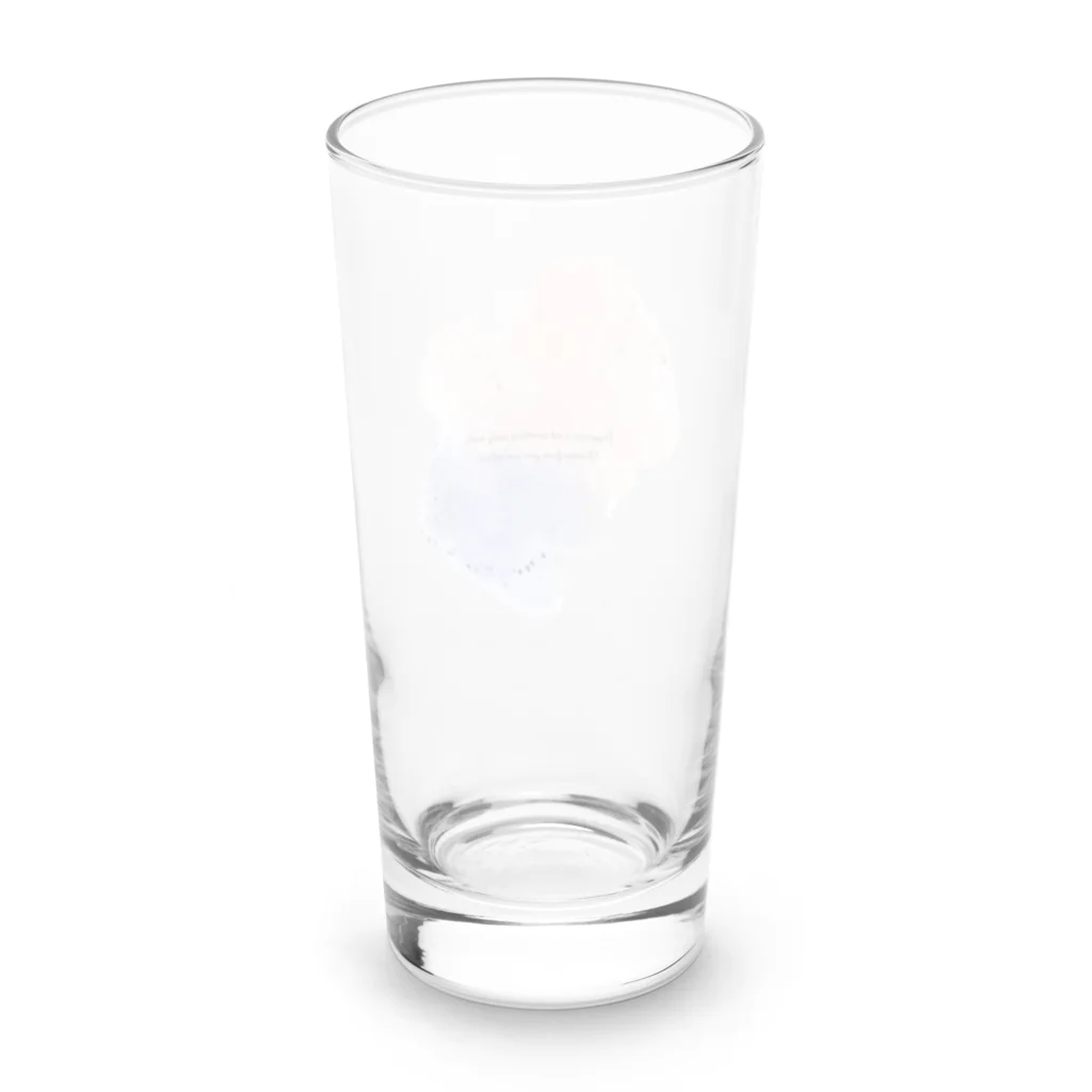 mame SHOPのKUMO☁️×名言 Long Sized Water Glass :back