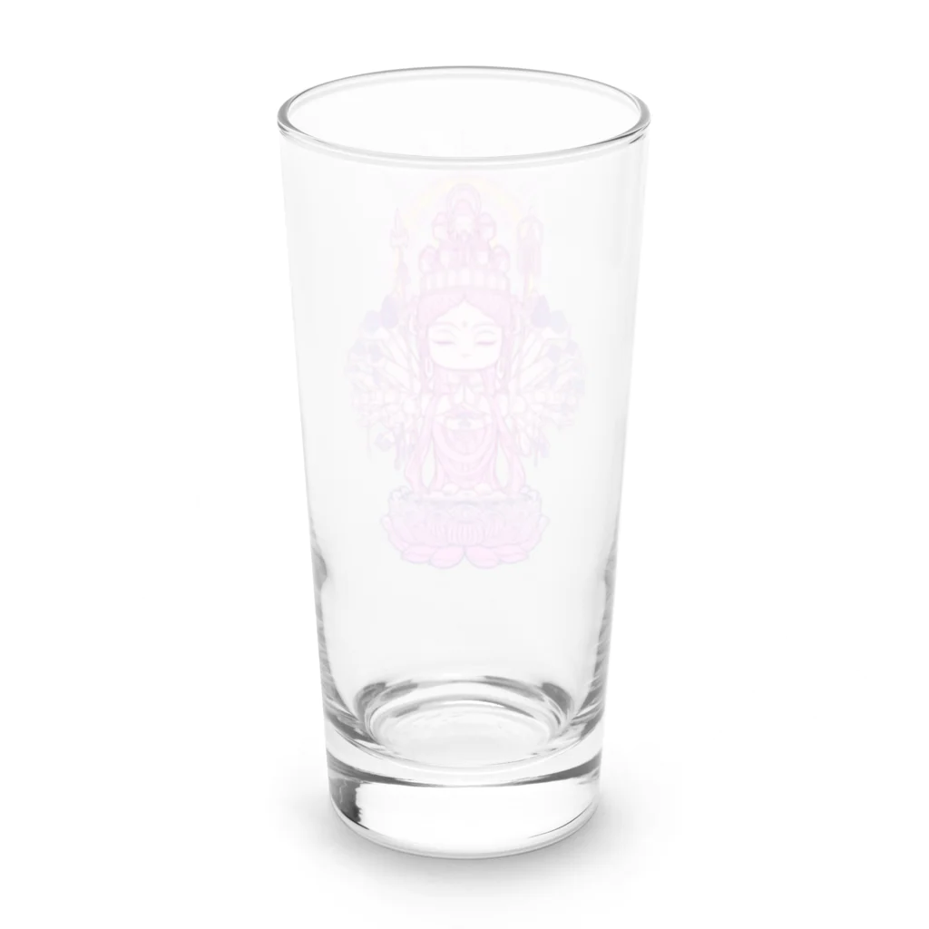 Hotoke Mandalaのおまもり千手観音 Long Sized Water Glass :back