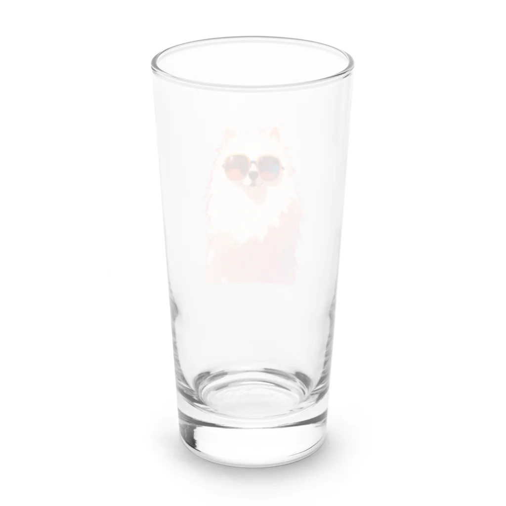 AQUAMETAVERSEのサングラスをかけた、かわいい犬 Marsa 106 Long Sized Water Glass :back