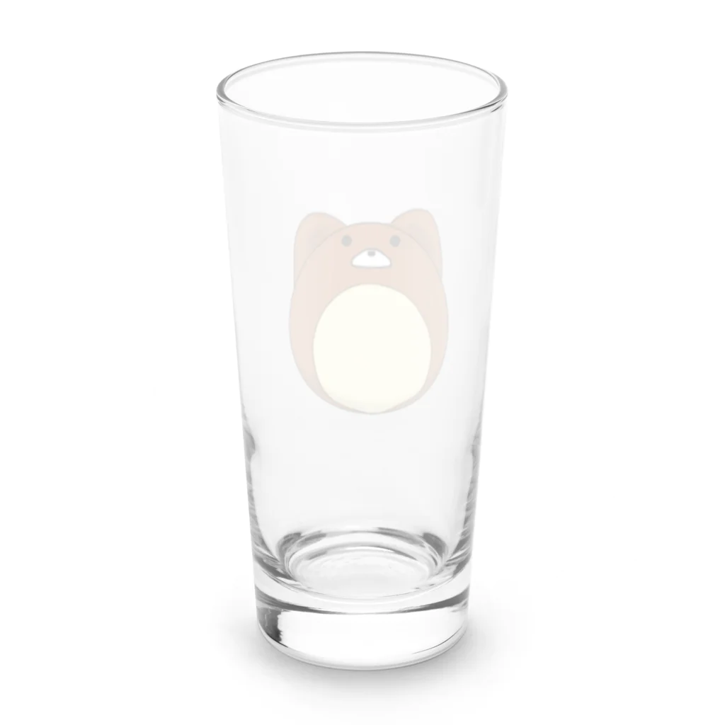 ばさぱん　web storeのアニマルボール　くまちゃん Long Sized Water Glass :back