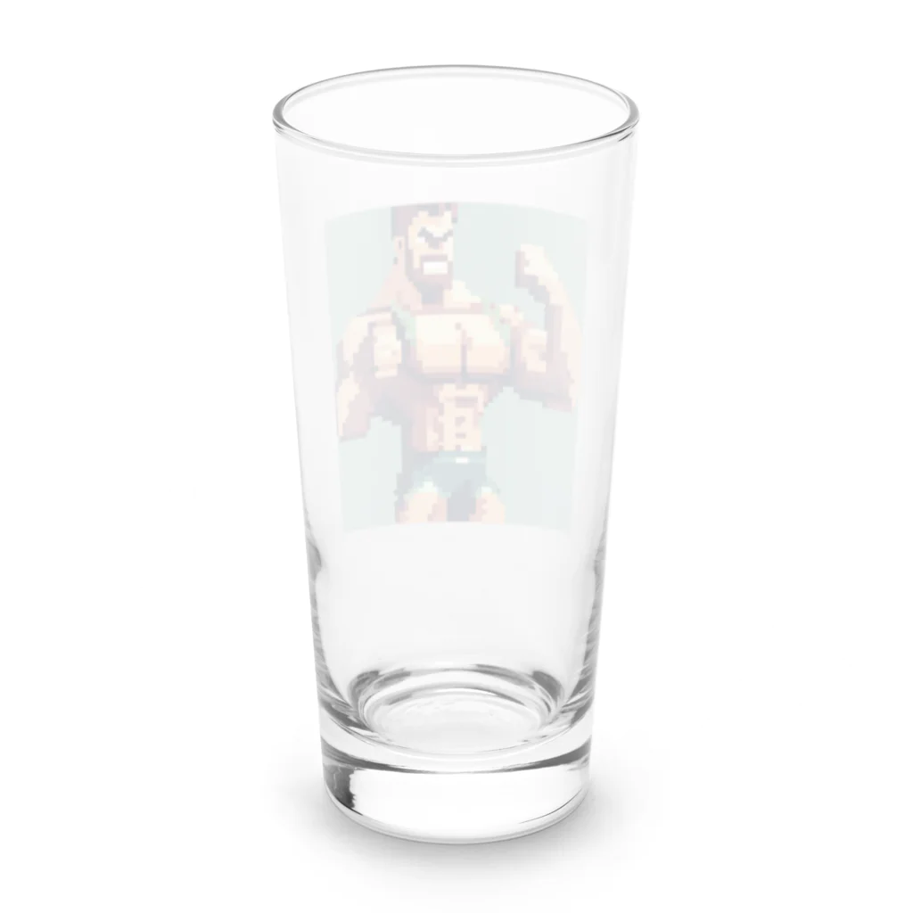 nakasato442のマッチョのドット絵６ Long Sized Water Glass :back