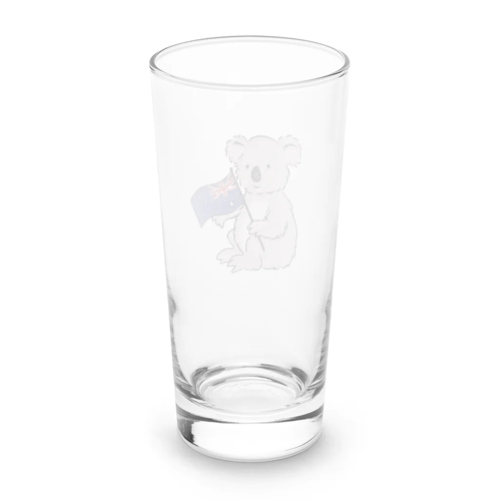 Badass-Squirrelのオーストラリアのコアラ Long Sized Water Glass :back