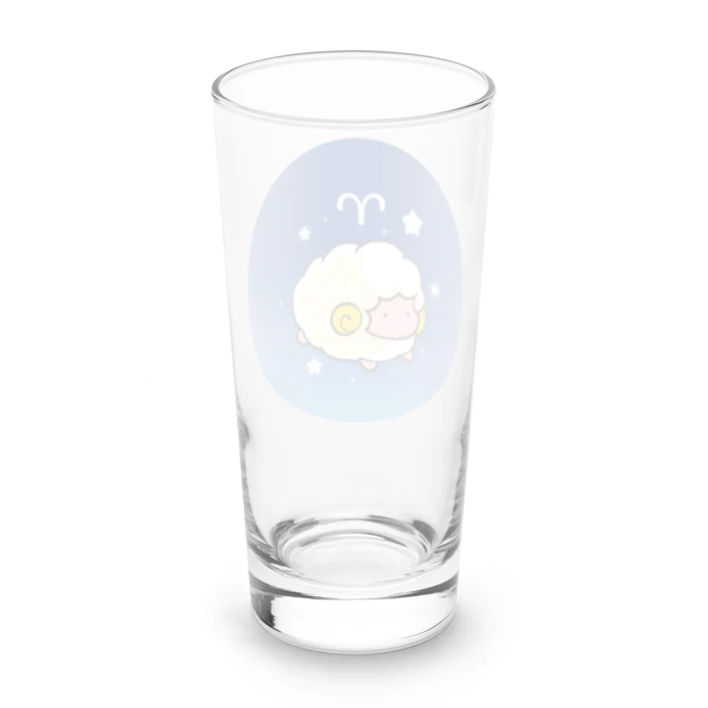 もふもふ堂の牡羊座 Long Sized Water Glass :back