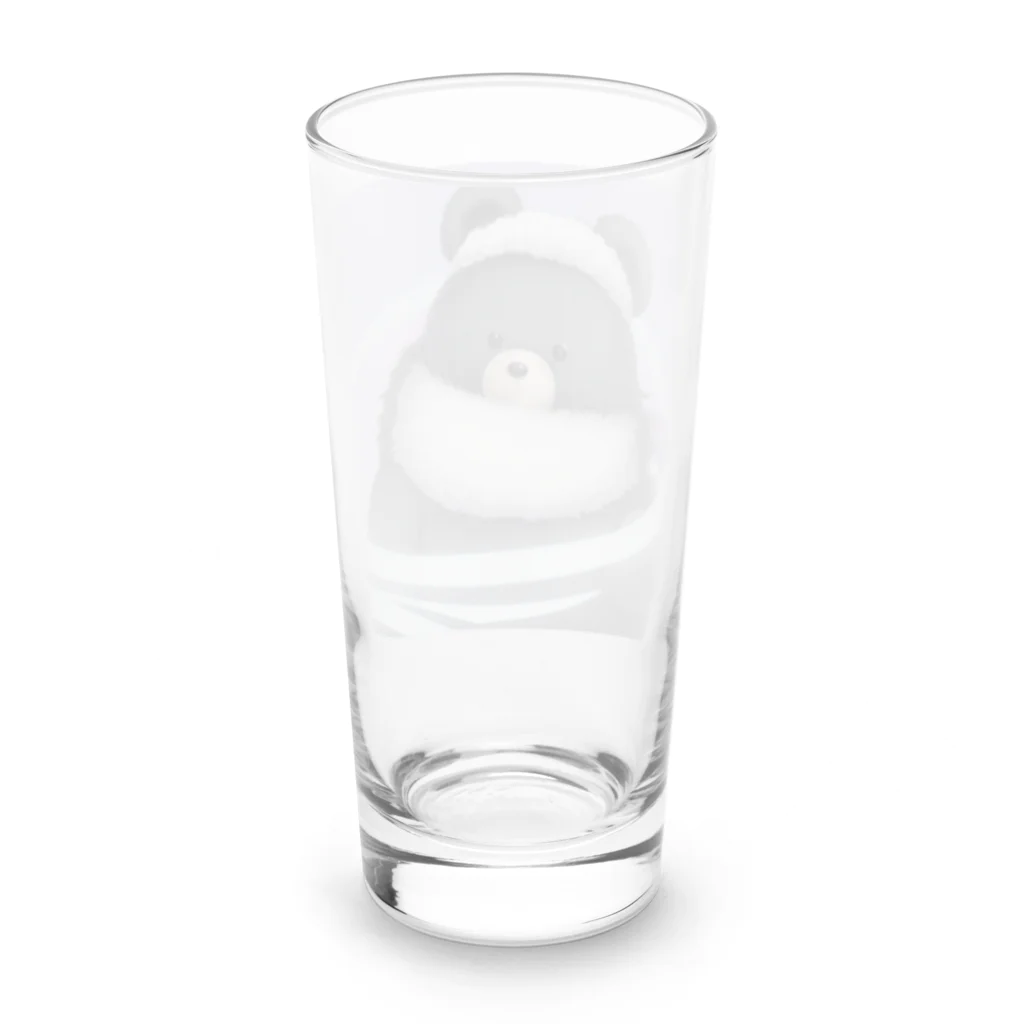 くま好きのおみせ🧸🌷︎のふわふわくまさん Long Sized Water Glass :back