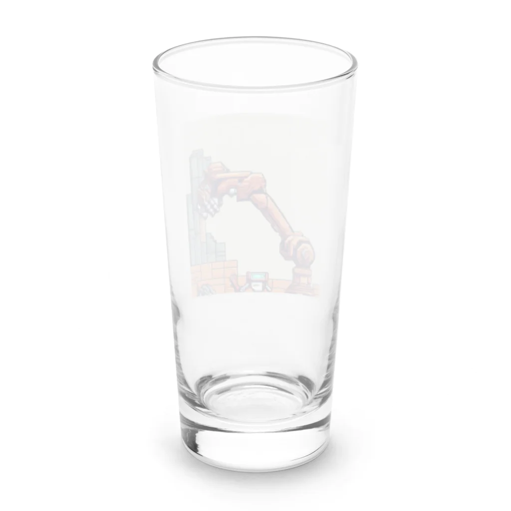 poppo_1の物体を掴むロボット Long Sized Water Glass :back