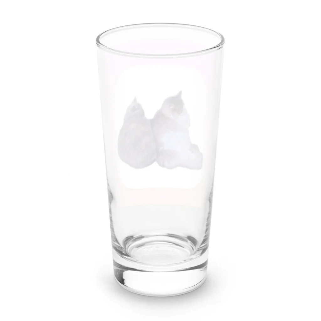 ままねこママンのお店のチャコとカレラ Long Sized Water Glass :back