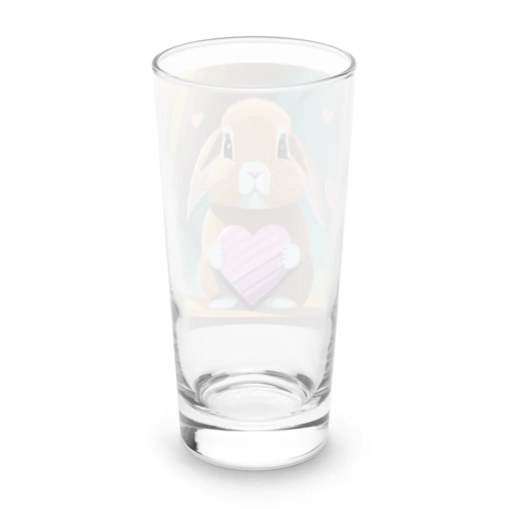 うさぎやのハートを持ったうさぎ Long Sized Water Glass :back