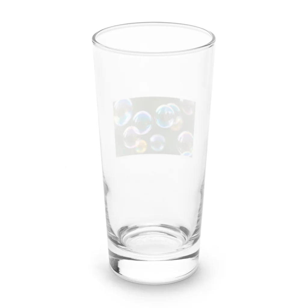 AQUAMETAVERSEの大小の輝くシャボン玉　BLUE PLUM  691 Long Sized Water Glass :back