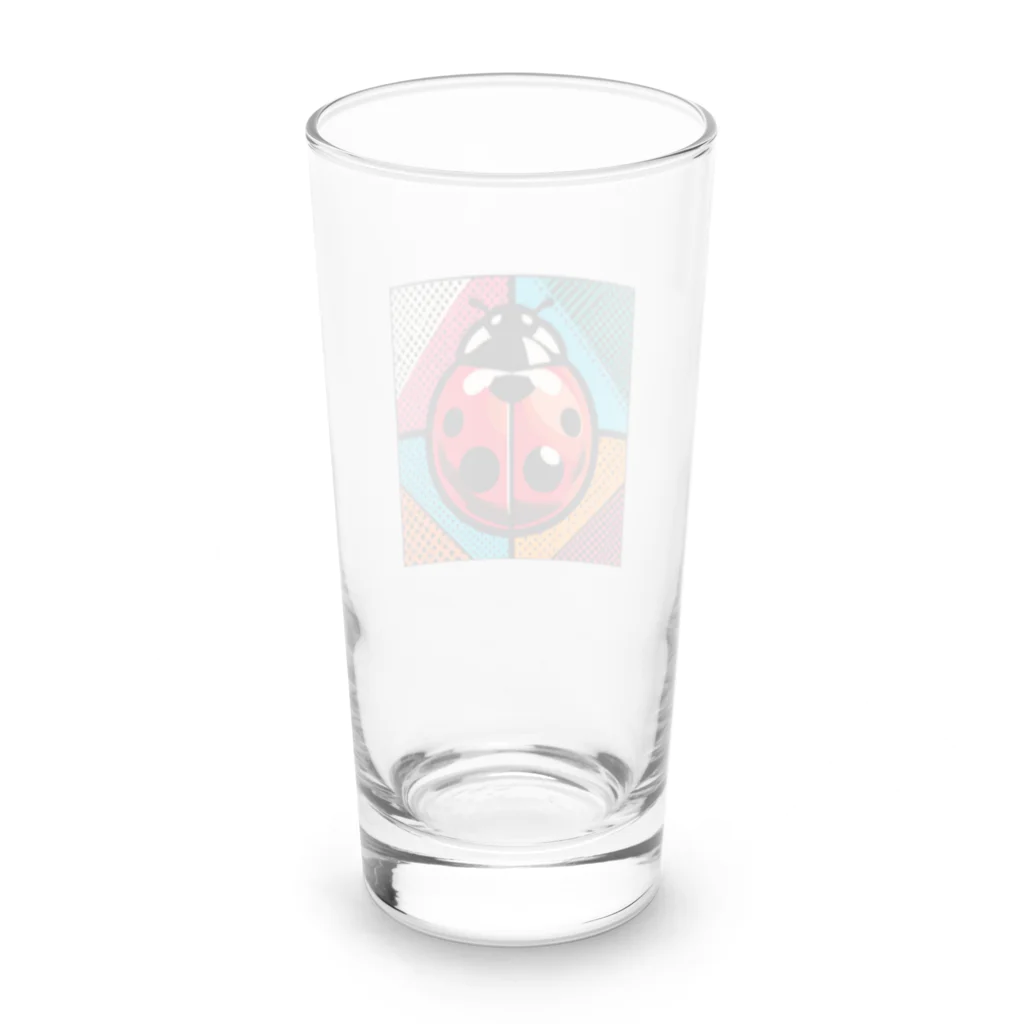 Mushikingのポップなテントウムシ Long Sized Water Glass :back