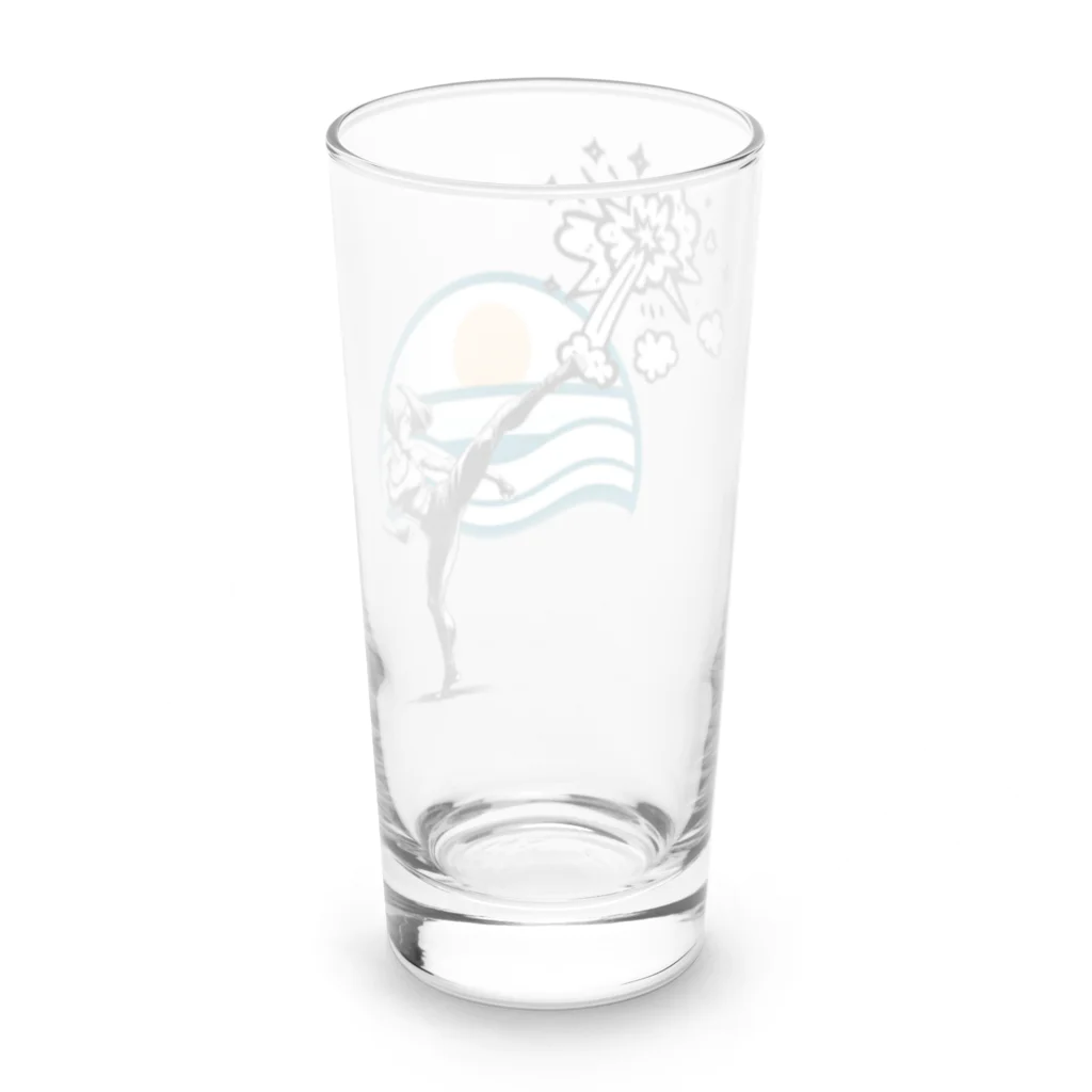 Namataのkick something up Long Sized Water Glass :back