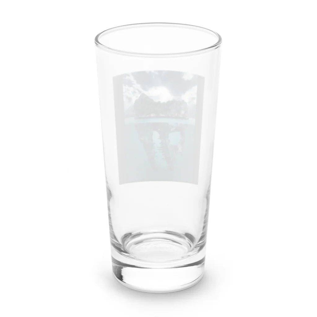 NoweのDinosaur fossils island Long Sized Water Glass :back