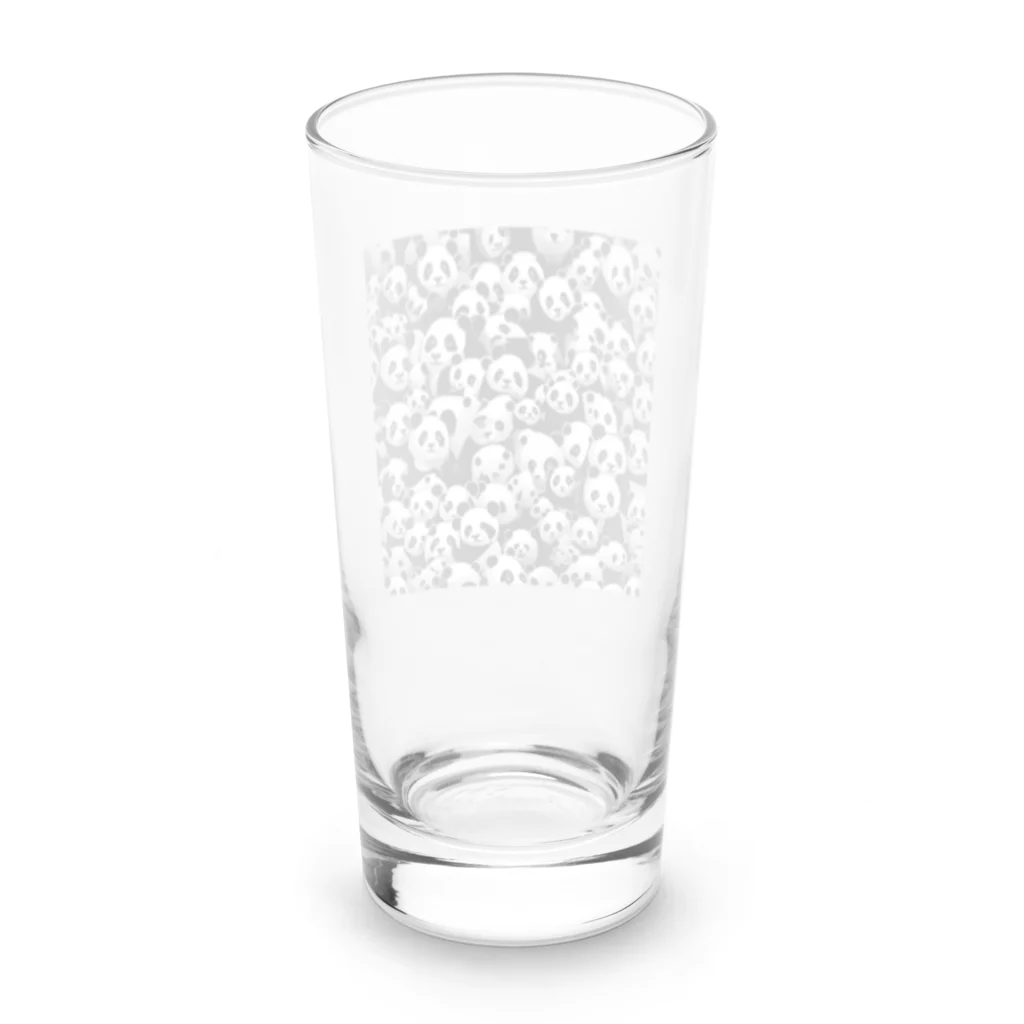 enmakingのパンダ大量　顔が変 Long Sized Water Glass :back