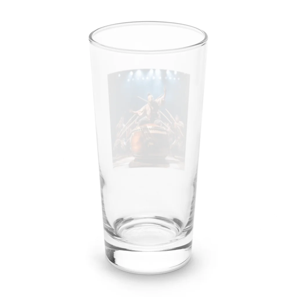 AQUAMETAVERSEの大太鼓の演奏　なでしこ1478 Long Sized Water Glass :back