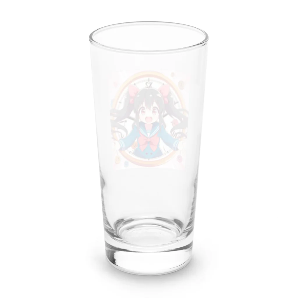 ともっしーの時をかける江東子ちゃん Long Sized Water Glass :back