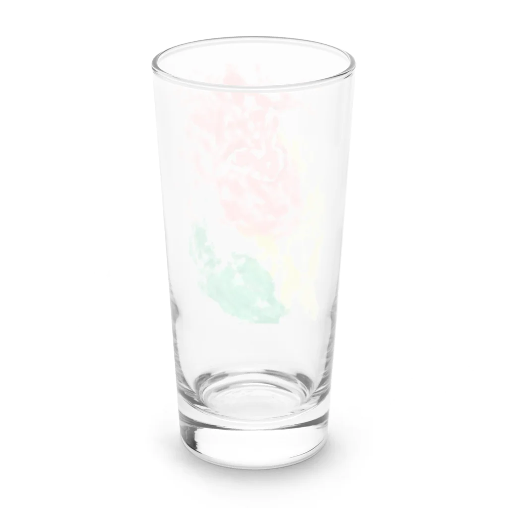 ヒヨドリ派のFake rabbit image Long Sized Water Glass :back