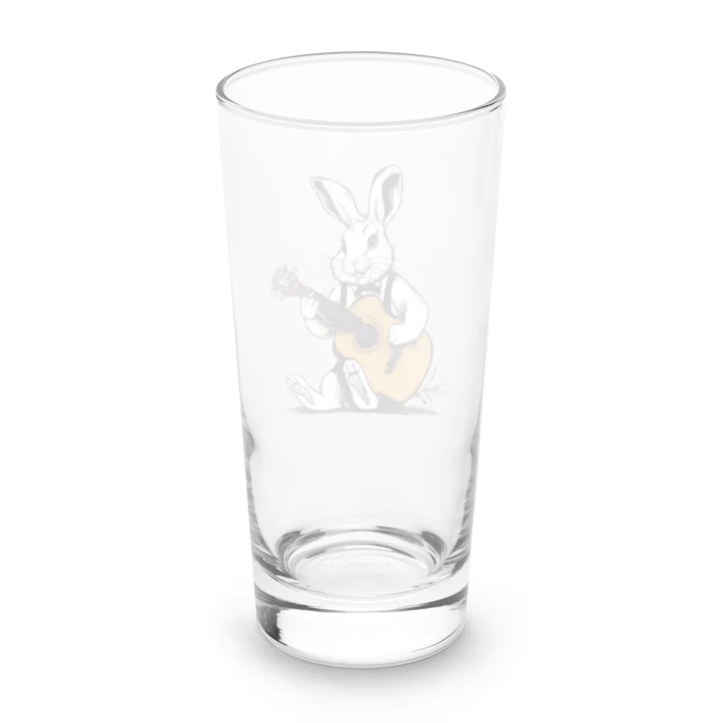 灯籠売りのギターラビット Long Sized Water Glass :back