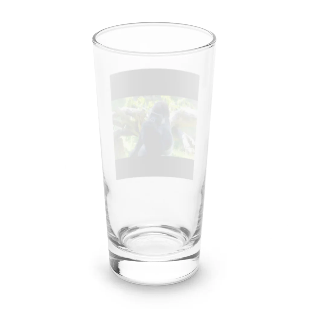 sei-goの「ジャングルを散歩しているゴリラ」 Long Sized Water Glass :back