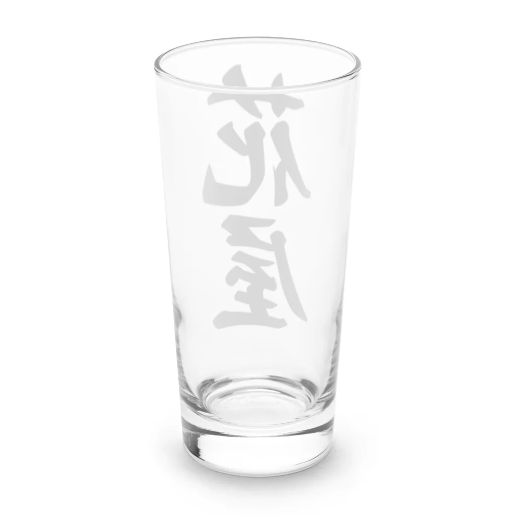 着る文字屋の花屋 Long Sized Water Glass :back