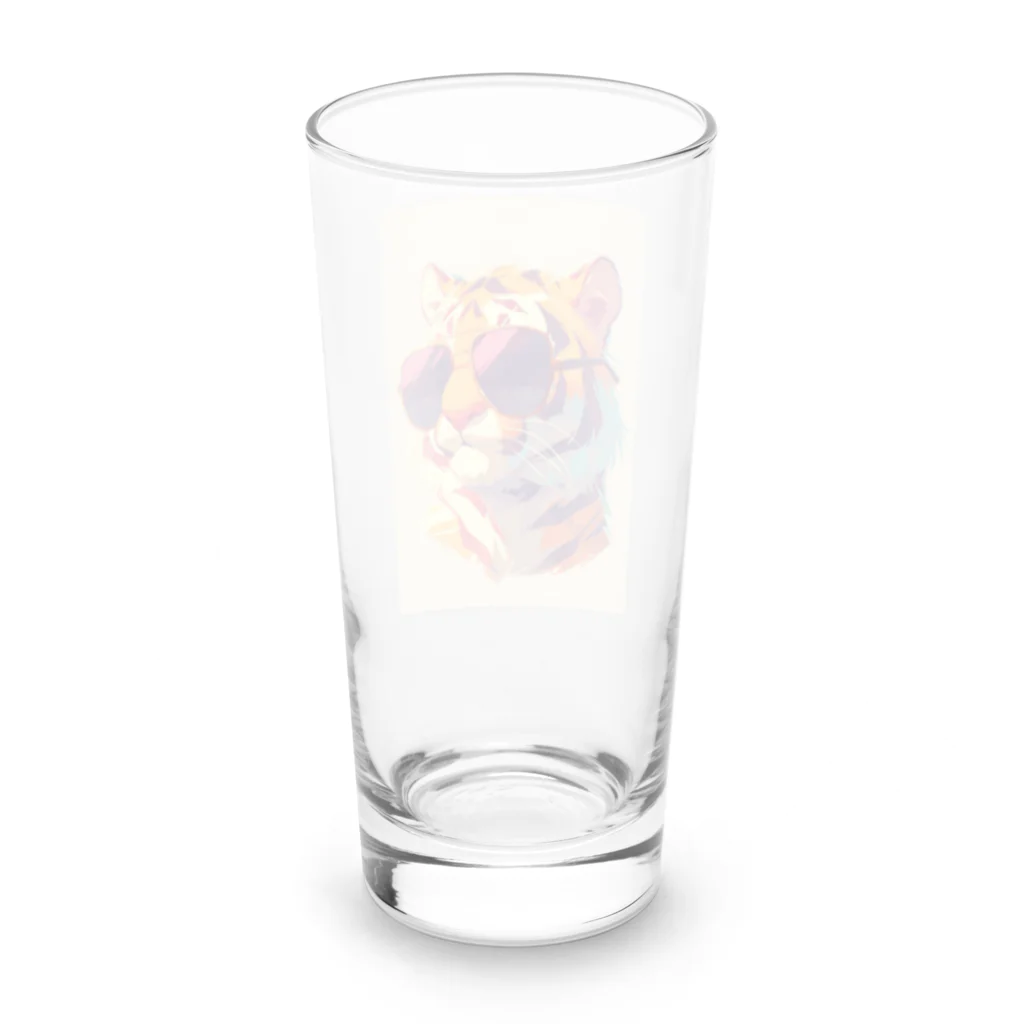 AQUAMETAVERSEのサングラスをかけた可愛いトラ Marsa 106 Long Sized Water Glass :back