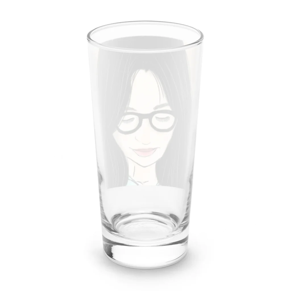 みつまめこshopのメガネ美人 Long Sized Water Glass :back