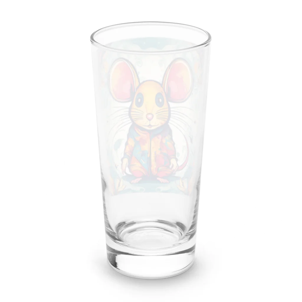 マジカルメッセージのデザイナーのネズミ Long Sized Water Glass :back