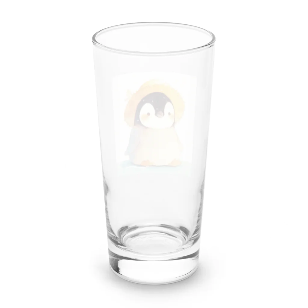 AQUAMETAVERSEの帽子をかぶった可愛い子供ペンギン Marsa 106 Long Sized Water Glass :back