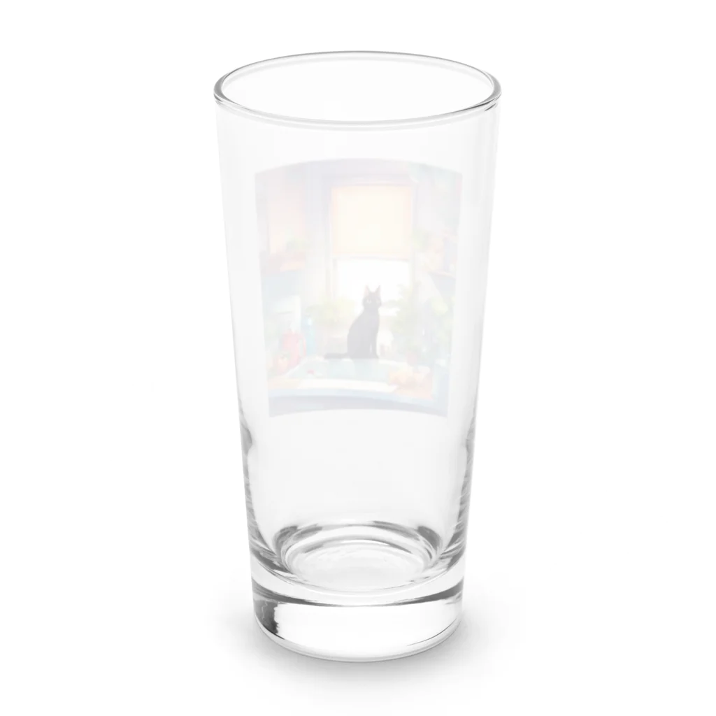 chinenroiのキッチンとねこ Long Sized Water Glass :back