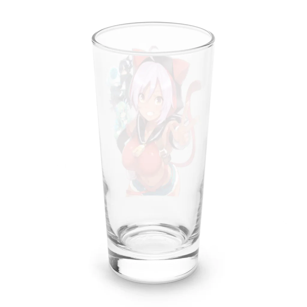 ほーせんか@電猫遊戯のプラネットルーラー 販促イラスト Long Sized Water Glass :back