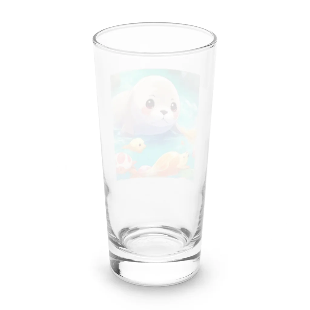 オイタンのあざらし Long Sized Water Glass :back