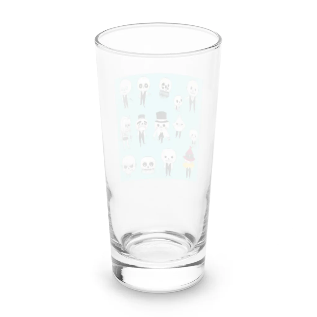 MEGROOVEのドクロいっぱい💀 Long Sized Water Glass :back