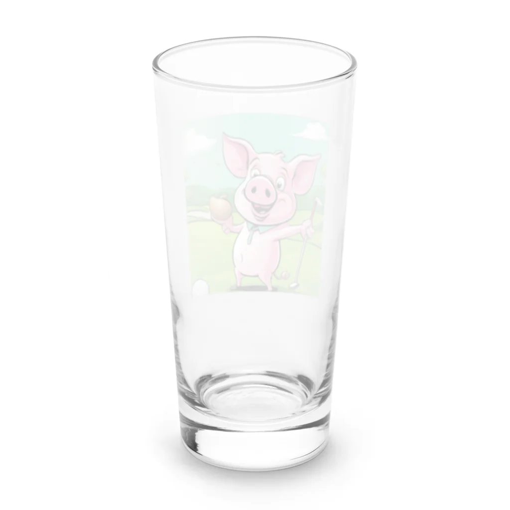 かめたびのぷ―のゴルフ Long Sized Water Glass :back