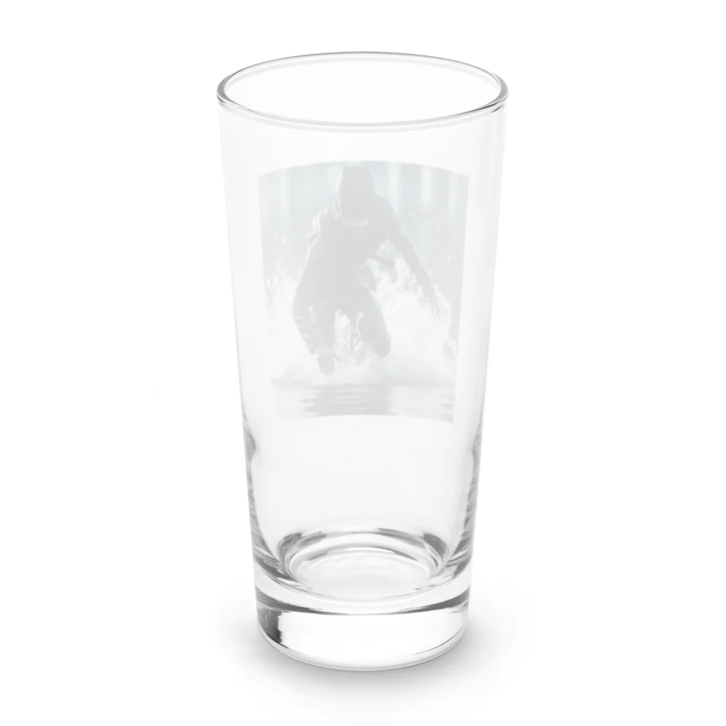 ninja925の水の上を走る忍者 Long Sized Water Glass :back