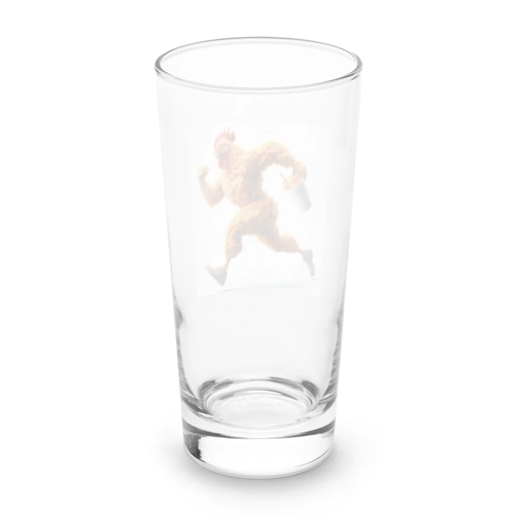 ハピShopのチキンダッシュ Long Sized Water Glass :back