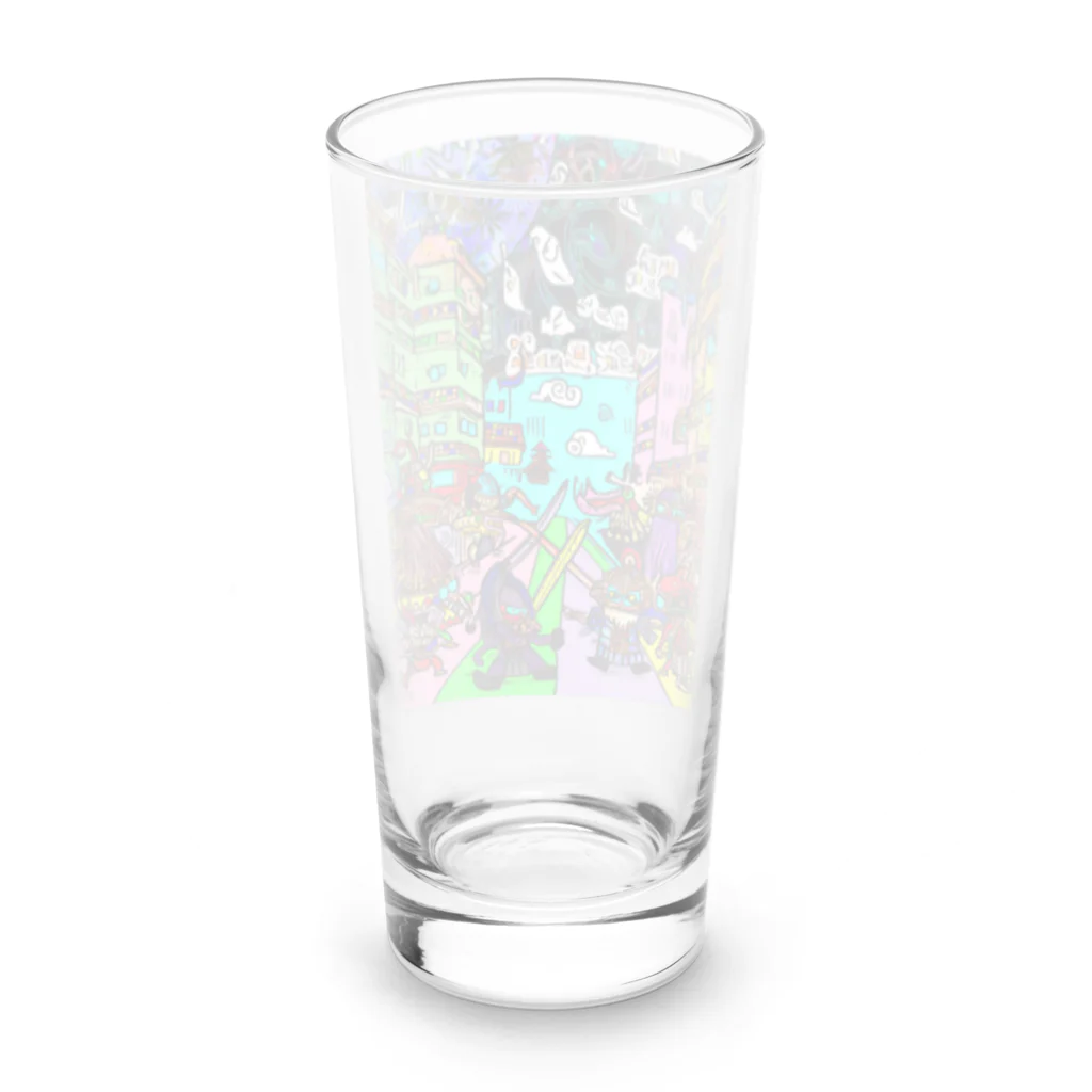 Ａ’ｚｗｏｒｋＳの宇宙人類皆兄弟 VERTICAL Long Sized Water Glass :back